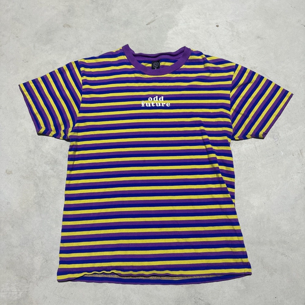 Odd Future Men's Multicolor Striped Short Sleeve T-Shirt Size Medium